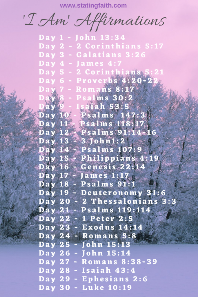 30 Bible Affirmations