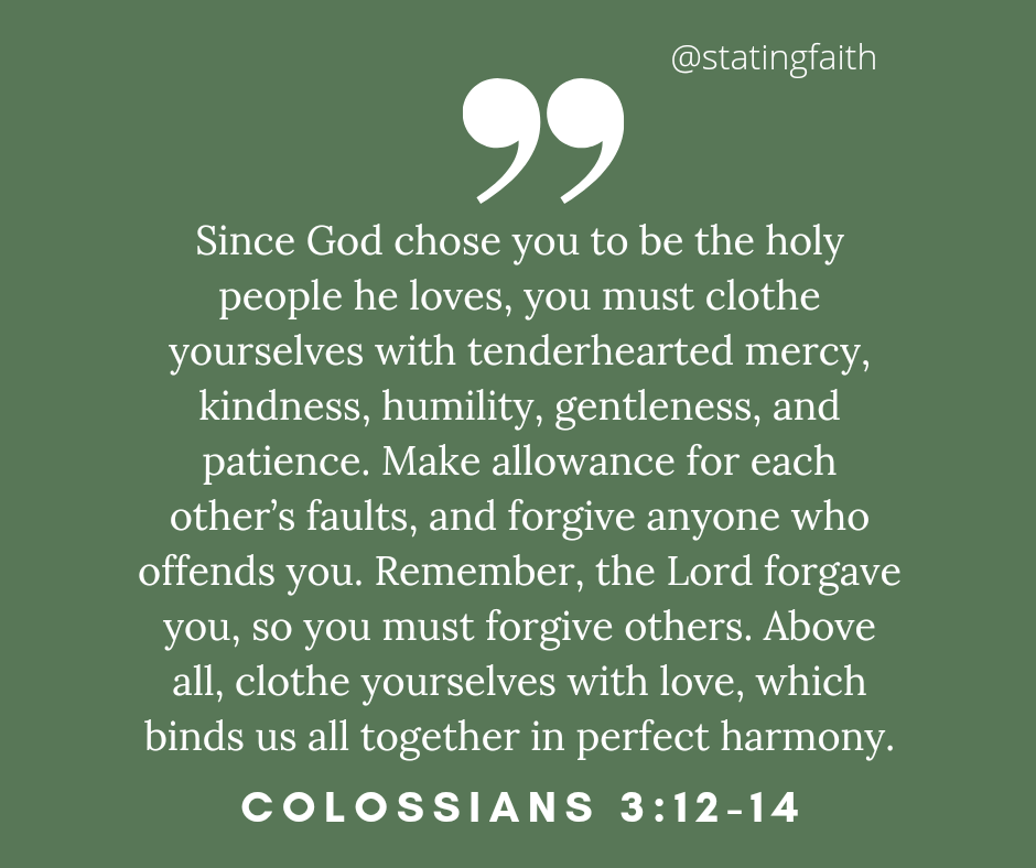 Colossians 3:12-14 NLT