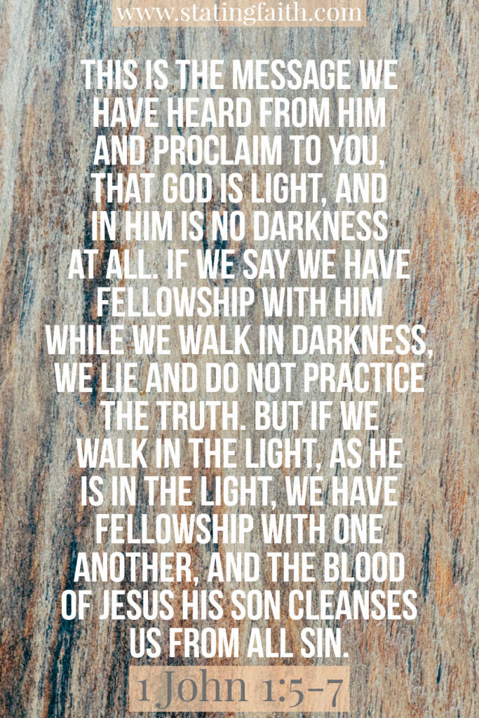 1 John 1:5-7 - No darkness