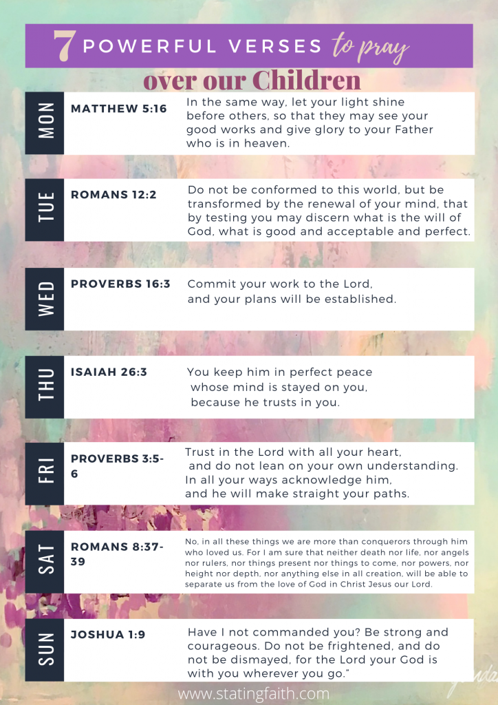 7 Powerful Verses To Pray Over Our Children