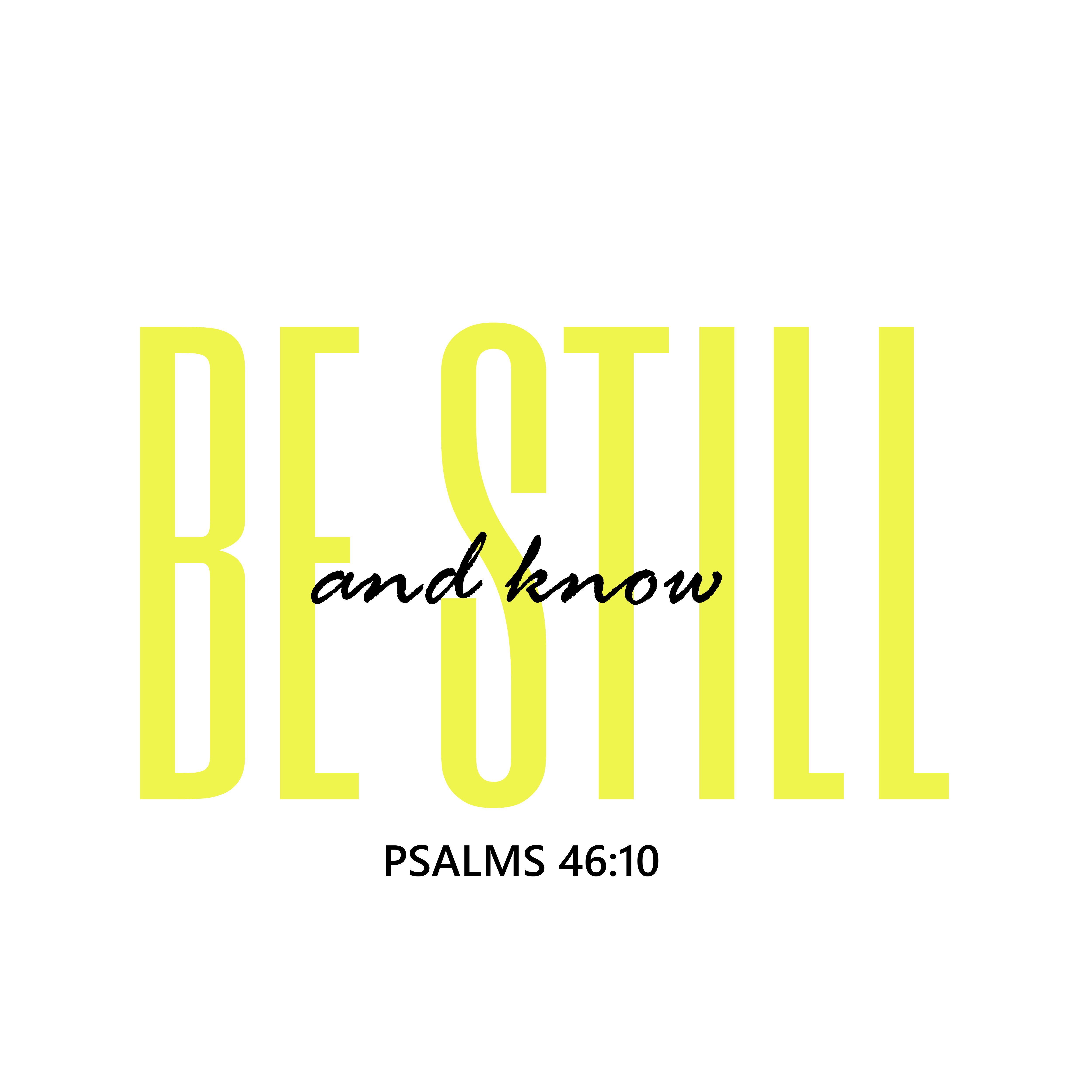 Original 'Be Still' sticker from My Shop